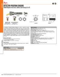 Thumbnail of document Data Sheet - DT1060 DT Detector Position Sensor